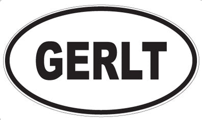 GERLT - Oval Sticker