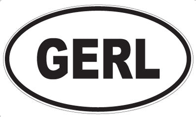 GERL - Oval Magnet