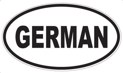 GERMAN - Oval Magnet