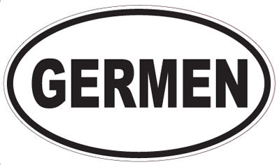 GERMEN - Oval Sticker