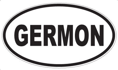 GERMON - Oval Sticker