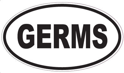 GERMS - Oval Sticker