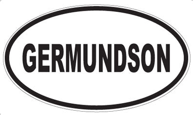 GERMUNDSON - Oval Magnet
