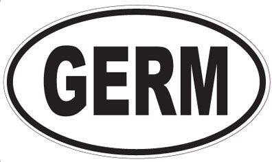 GERM - Oval Sticker