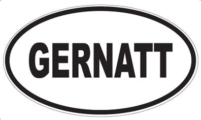 GERNATT - Oval Magnet