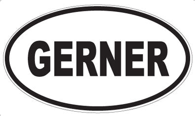 GERNER - Oval Sticker