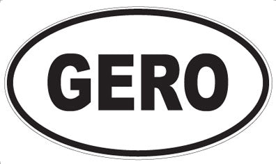 GERO - Oval Sticker