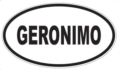 GERONIMO - Oval Magnet