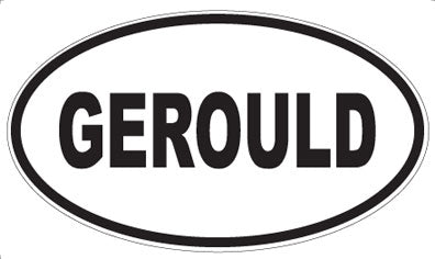 GEROULD - Oval Magnet