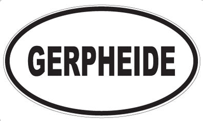 GERPHEIDE - Oval Sticker