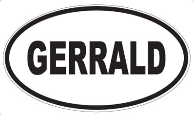 GERRALD - Oval Magnet