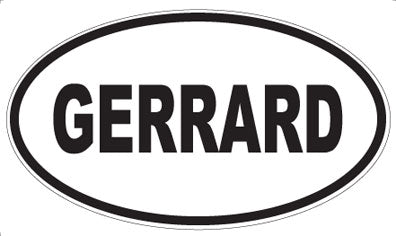 GERRARD - Oval Magnet