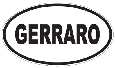 GERRARO - Oval Magnet