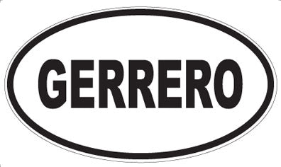 GERRERO - Oval Sticker