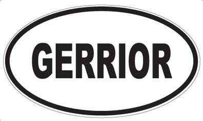 GERRIOR - Oval Sticker