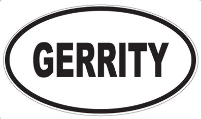 GERRITY - Oval Magnet