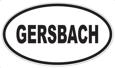 GERSBACH - Oval Sticker