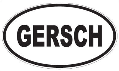 GERSCH - Oval Magnet
