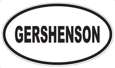 GERSHENSON - Oval Sticker