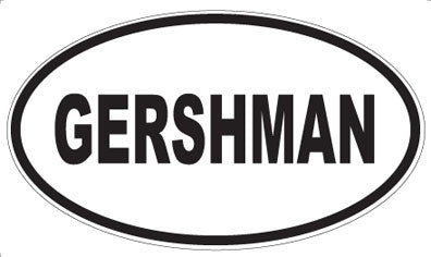 GERSHMAN - Oval Magnet