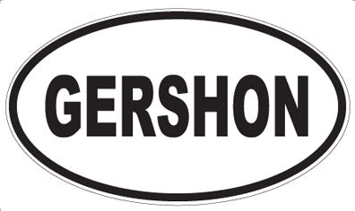 GERSHON - Oval Sticker