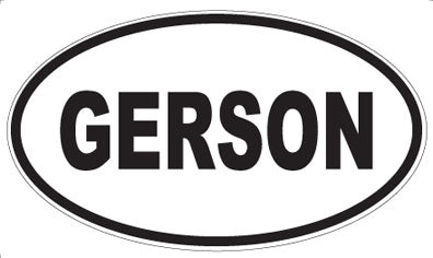 GERSON - Oval Sticker