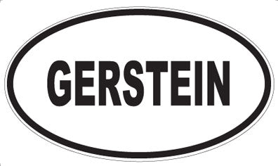 GERSTEIN - Oval Sticker