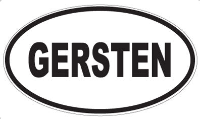 GERSTEN - Oval Magnet
