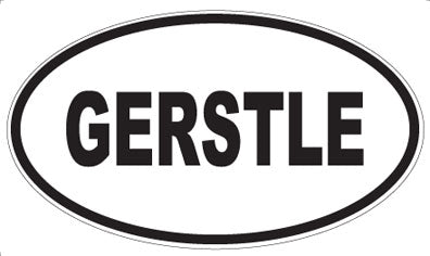 GERSTLE - Oval Magnet