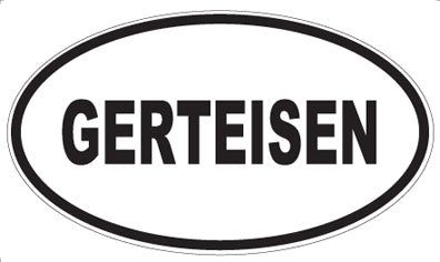 GERTEISEN - Oval Magnet
