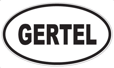 GERTEL - Oval Sticker