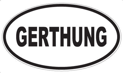 GERTHUNG - Oval Sticker