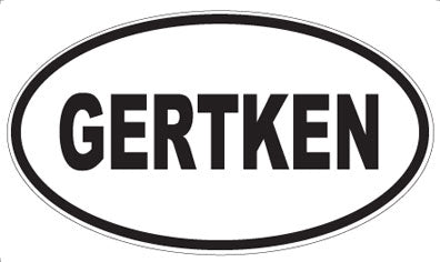 GERTKEN - Oval Magnet