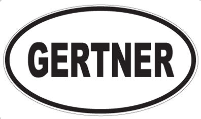 GERTNER - Oval Sticker
