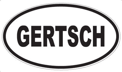 GERTSCH - Oval Sticker