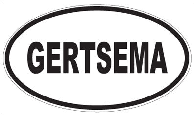 GERTSEMA - Oval Sticker