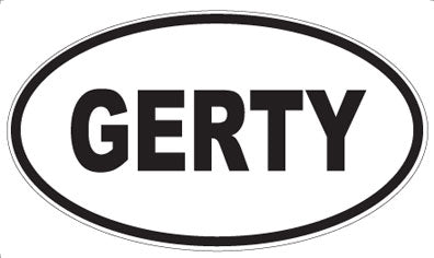 GERTY - Oval Magnet