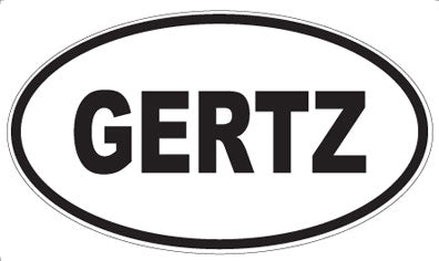 GERTZ - Oval Magnet