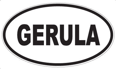 GERULA - Oval Sticker