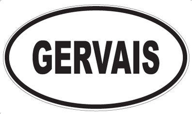 GERVAIS - Oval Sticker