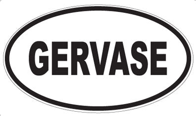 GERVASE - Oval Sticker