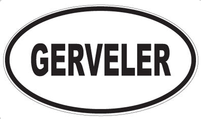 GERVELER - Oval Sticker