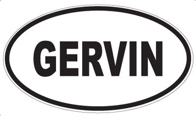 GERVIN - Oval Magnet