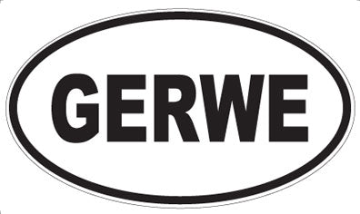 GERWE - Oval Sticker