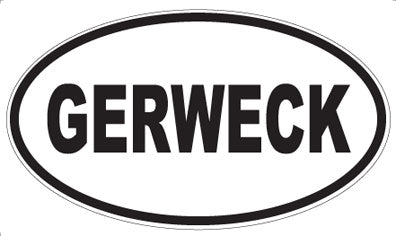 GERWECK - Oval Magnet
