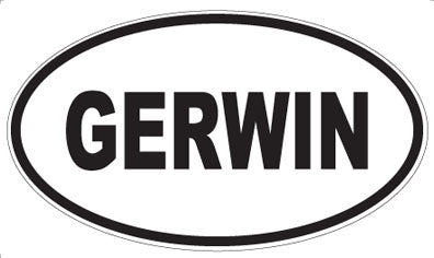 GERWIN - Oval Sticker