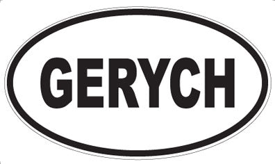 GERYCH - Oval Sticker