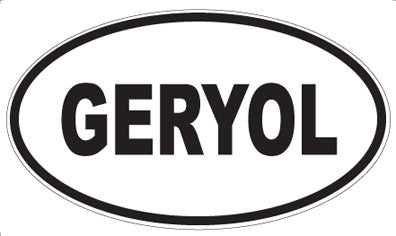 GERYOL - Oval Sticker