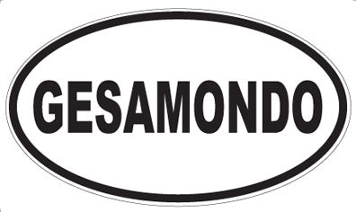 GESAMONDO - Oval Sticker