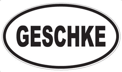 GESCHKE - Oval Sticker